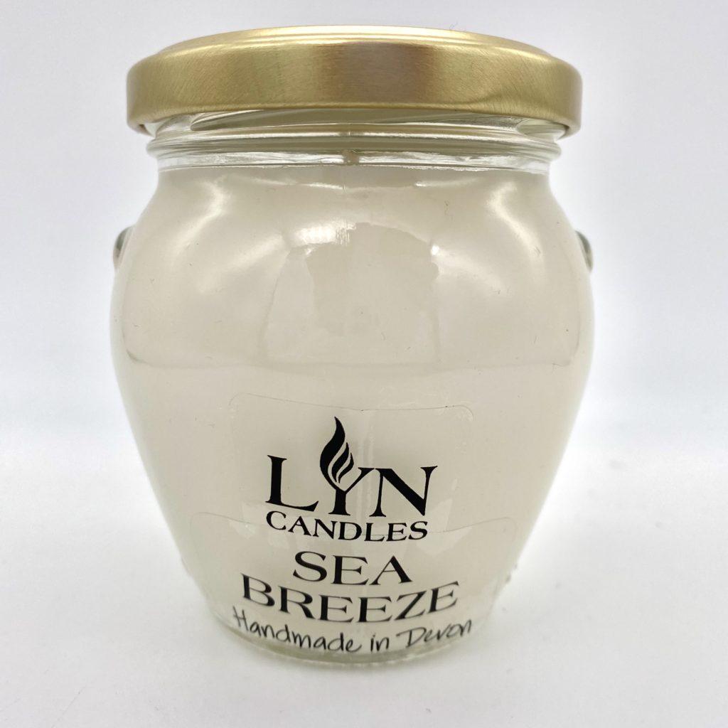 Sea Breeze Scented Lyn Candle, Hand Poured in Devon
