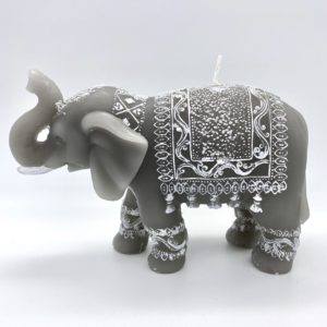 Small Carved elephant Candle