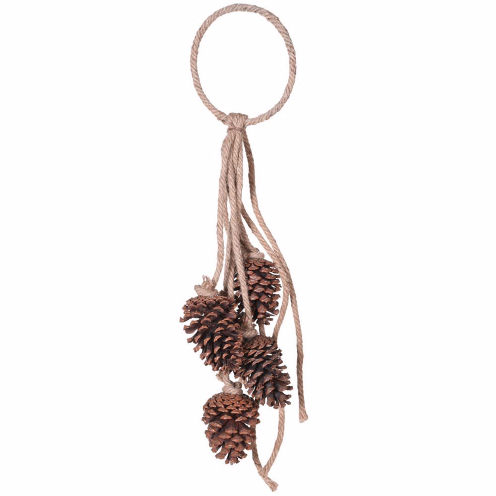 Rustic Hanging Pinecones on Rope